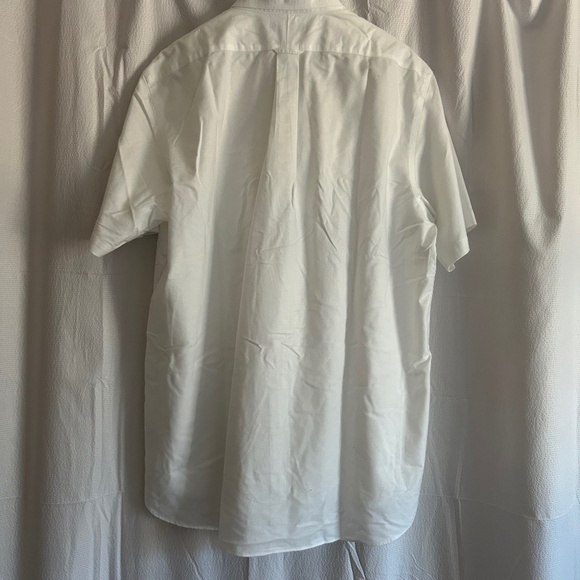 Lands' End Traditional Fit No Iron Supima Oxford Short Sleeve Shirt, Sz 17, NWOT - Picture 2 of 13